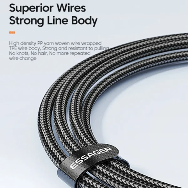 kf-S0339fc7b8a354ddc8f47d2231ee38553V Essager 60W USB Type C To USB C Cable USB-C PD Fast Charging Charger Wire Cord For Macbook Samsung Xiaomi Type-C USBC Cable