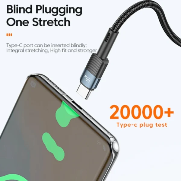 kf-S29683f25dbbc42b7b1d9317897269ded1 Essager 60W USB Type C To USB C Cable USB-C PD Fast Charging Charger Wire Cord For Macbook Samsung Xiaomi Type-C USBC Cable