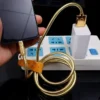 Gold Luxury Metal Data Cable Type C Micro USB Super Fast Charging Cord for Samsung Xiaomi Oppo Vivo Mobile Phone Quick Charge