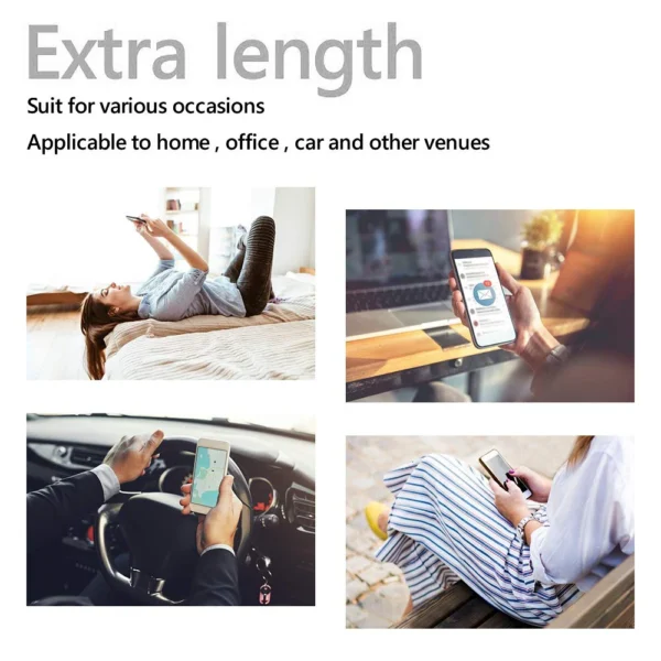 USB Type C Cable Date Sync 2.4A Fast Charging For Samsung Huawei Android Mobile Phone 1M 2M 3M Nylon Braided Wire Charger Cable